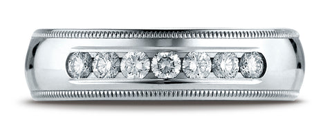 Benchmark-18K-White-Gold-6mm-Comfort-Fit-Channel-Set-7-Stone-Diamond-Wedding-Band-Ring--.42Ct.--Size-4.25--CF51651518KW04.25