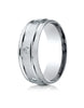 Benchmark-14K-White-Gold-8mm-Comfort-Fit-Burnish-Set-6-Stone-Diamond-Eternity-Wedding-Band--.32Ct.--Sz-4--CF51814814KW04