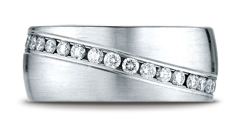 Benchmark-14K-White-Gold-8mm-Comfort-Fit-Channel-Set-Diamond-Eternity-Wedding-Band-Ring--Size-4.25--CF51857014KW04.25