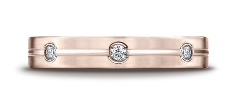 Benchmark-14K-Rose-Gold-6mm-Comfort-Fit-Etched-Burnish-Set-8-Stone-Diamond-Eternity-Band--.32Ct--Size-4.25--CF52412814KR04.25