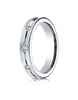 Benchmark-Palladium-6mm-Comfort-Fit-Etched-Burnish-Set-8-Stone-Diamond-Eternity-Wedding-Band--.32Ct--4--CF524128PD04