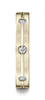Benchmark-14K-Yellow-Gold-6mm-Comfort-Fit-Etched-Burnish-Set-8-Stone-Diamond-Eternity-Band--.32Ct--4.5--CF52412814KY04.5