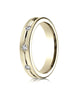 Benchmark-18K-Yellow-Gold-6mm-Comfort-Fit-Etched-Burnish-Set-8-Stone-Diamond-Eternity-Band--.32Ct--Sz-4--CF52412818KY04