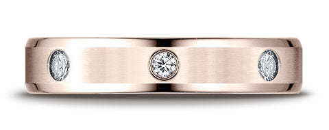 Benchmark-14K-Rose-Gold-4mm-Comfort-Fit-High-Polish-Edge--Burnish-Set-8-Diamond-Eternity-Band--.32Ct--4.25--CF52413214KR04.25