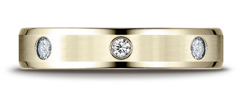 Benchmark-18K-Yellow-Gold-4mm-Comfort-Fit-High-Polish-Edge-Burnish-Set-8-Diamond-Eternity-Band--.32Ct--4.25--CF52413218KY04.25