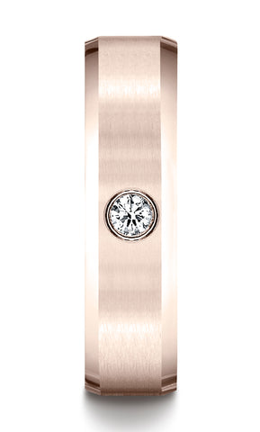 Benchmark-14K-Rose-Gold-6mm-Comfort-Fit-Beveled-Burnish-Set-1-Stone-Diamond-Wedding-Band--.08Ct--Sz-4.5--CF52612714KR04.5