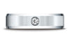 Benchmark-18K-White-Gold-6mm-Comfort-Fit-Beveled-Burnish-Set-1-Stone-Diamond-Wedding-Band--.08Ct--Sz-4.25--CF52612718KW04.25