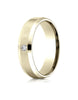 Benchmark-14K-Yellow-Gold-6mm-Comfort-Fit-Beveled-Burnish-Set-1-Stone-Diamond-Wedding-Band--.08Ct--Sz-4--CF52612714KY04