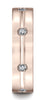 Benchmark-14K-Rose-Gold-6mm-Comfort-Fit-Etched-Burnish-Set-8-Stone-Diamond-Eternity-Band--.32Ct--Sz-4.5--CF52612814KR04.5