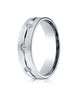 Benchmark-14K-White-Gold-6mm-Comfort-Fit-Etched-Burnish-Set-8-Stone-Diamond-Eternity-Band--.32Ct--Sz-4--CF52612814KW04