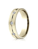 Benchmark-14K-Yellow-Gold-6mm-Comfort-Fit-Etched-Burnish-Set-8-Stone-Diamond-Eternity-Band--.32Ct--Sz-4--CF52612814KY04