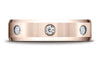 Benchmark-14K-Rose-Gold-6mm-Comfort-Fit-High-Polish-Edge--Burnish-Set-3-Diamond-Band--.18Ct--Size-4.25--CF526132HF14KR04.25