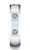 14K-White-Gold-6mm-Comfort-Fit-High-Polish-Edge--Burnish-Set-8-Diamond-Eternity-Band--.32Ct--Size4.5--CF52613214KW04.5
