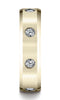14K-Yellow-Gold-6mm-Comfort-Fit-High-Polish-Edge--Burnish-Set-8-Diamond-Eternity-Band--.32Ct--Size4.5--CF52613214KY04.5