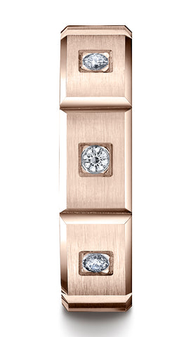 Benchmark-14K-Rose-Gold-6mm-Comfort-Fit-Burnish-Set-6-Stone-Diamond-Eternity-Wedding-Band--.32Ct--Sz-4.5--CF52615914KR04.5