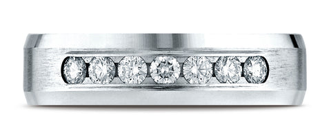 Benchmark-18K-White-Gold-6mm-Comfort-Fit-Channel-Set-7-Stone-Diamond-Wedding-Band-Ring--.42Ct.--Size-4.25--CF52651718KW04.25