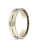 Benchmark-14K-Yellow-Gold-6mm-Comfort-Fit-Princess-Cut-Burnish-Set-6-Stone-Eternity-Band--.60Ct--Size-4--CF52682814KY04