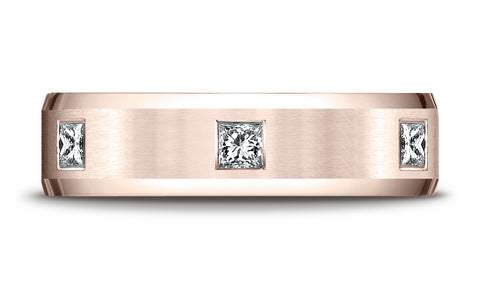 Benchmark-14K-Rose-Gold-6mm-Comfort-Fit-Princess-Cut-Burnish-Set-6-Stone-Eternity-Band--.60Ct--Size-4.25--CF52683214KR04.25