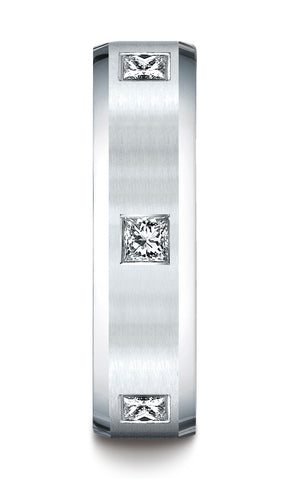 Benchmark-14K-White-Gold-6mm-Comfort-Fit-Princess-Cut-Burnish-Set-6-Stone-Eternity-Wedding-Band--0.60ct--CF52683214KW
