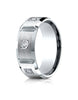Benchmark-14K-White-Gold-8mm-Comfort-Fit-Burnish-Set-6-Stone-Diamond-Eternity-Wedding-Band--.50Ct--Sz-4--CF52815914KW04