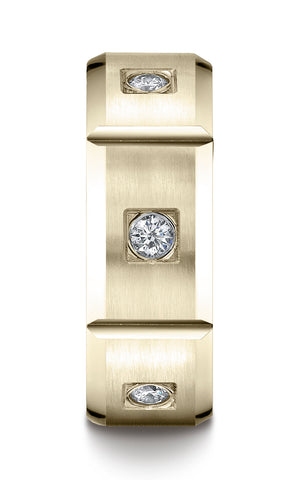 Benchmark-18K-Yellow-Gold-8mm-Comfort-Fit-Burnish-Set-6-Stone-Diamond-Eternity-Band--.50Ct--Size-4.5--CF52815918KY04.5