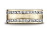 Benchmark-18K-Yellow-Gold-8mm-Comfort-Fit-Double-Row-Channel-Set-66-Diamond-Eternity-Band--1.32Ct--Size-4.25--CF52855118KY04.25
