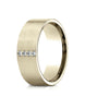 Benchmark-14K-Yellow-Gold-8mm-Comfort-Fit-Pave-set-4-Stone-Diamond-Wedding-Band-Ring--.08Ct--Size-4--CF52871214KY04