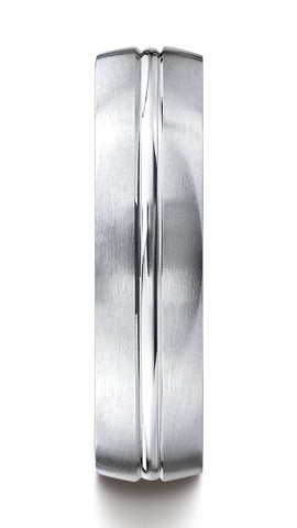 Benchmark-Palladium-6mm-Comfort-Fit-Satin-Finished-w/-High-Polished-Center-Cut-Carved-Design-Band--4.5--CF56411PD04.5