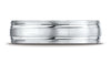 Benchmark-Palladium-6mm-Comfort-Fit-Satin-Finished-w/-Parallel-Grooves-Carved-Design-Wedding-Band--Sz-4.25--CF56444PD04.25