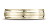 Benchmark-18K-Yellow-Gold-6mm-Comfort-Fit-Satin-Finished-with-Parallel-Grooves-Carved-Design-Band--Sz-4.25--CF5644418KY04.25