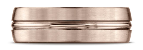 Benchmark-14k-Rose-Gold-7mm-Comfort-Fit-Satin-Finished-w/-High-Polished-Center-Cut-Carved-Design-Band--4.25--CF5741114KR04.25