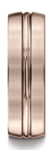 Benchmark-14k-Rose-Gold-7mm-Comfort-Fit-Satin-Finished-w/-High-Polished-Center-Cut-Carved-Dsn.-Band--4.5--CF5741114KR04.5