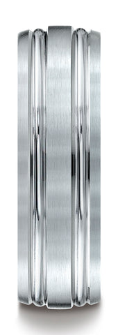 Benchmark-10k-White-Gold-7mm-Comfort-Fit-Satin-Finished-with-Parallel-Grooves-Carved-Design-Band-Sz-4.5--CF5744410KW04.5
