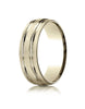 Benchmark-14k-Yellow-Gold-7mm-Comfort-Fit-Satin-Finished-with-Parallel-Grooves-Carved-Design-Band--Sz-4--CF5744414KY04