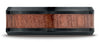 Benchmark-Blackened-Cobaltchrome-8mm-Comfort-Fit-Drop-Beveled-Rosewood-Inlay-Cobalt-Ring--Size-6.5--CF58489BKCC06.5