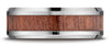 Benchmark-Cobaltchrome-8mm-Comfort-Fit-Drop-Beveled-Rosewood-Inlay-Cobalt-Ring--Size-6.5--CF58489CC06.5