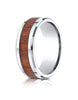 Benchmark-Cobaltchrome-8mm-Comfort-Fit-Drop-Beveled-Rosewood-Inlay-Cobalt-Ring--Size-6--CF58489CC06