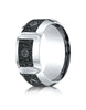 Benchmark-Cobaltchrome-10-mm-Comfort-Fit-Blackened-Micro-Hammer-Diamond-Wedding-Band--0.20-cttw--Size-6--CF610991CC06