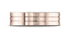 Benchmark-14K-Rose-Gold-6mm-Comfort-Fit-Satin-Finished-w/-Parallel-Center-Cuts-Carved-Design-Band--Sz-4.25--CF6633414KR04.25