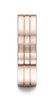 Benchmark-14K-Rose-Gold-6mm-Comfort-Fit-Satin-Finished-w/-Parallel-Center-Cuts-Carved-Design-Band--4.5--CF6633414KR04.5