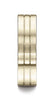 Benchmark-14K-Yellow-Gold-6mm-Comfort-Fit-Satin-Finish-w/-Parallel-Center-Cuts-Band--Size-4.5--CF6633414KY04.5