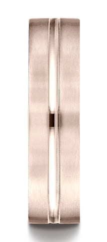 Benchmark-14K-Rose-Gold-6mm-Comfort-Fit-Satin-Finished-w/-High-Polished-Center-Cut-Wedding-Band--Sz-4.5--CF6641114KR04.5
