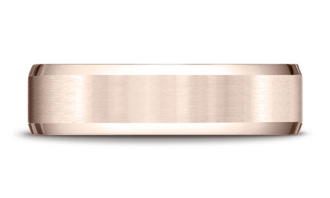 Benchmark-14K-Rose-Gold-6mm-Comfort-Fit-Satin-Finish-w/-High-Polished-Beveled-Edge-Band--Size-4.25--CF6641614KR04.25