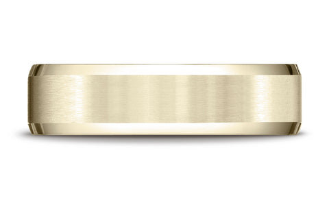 Benchmark-10K-Yellow-Gold-6mm-Comfort-Fit-Satin-Finish-w/-High-Polished-Beveled-Edge-Band--Size-4.25--CF6641610KY04.25