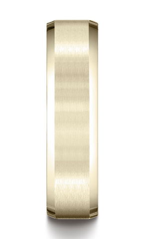 Benchmark-10K-Yellow-Gold-6mm-Comfort-Fit-Satin-Finish-w/-High-Polished-Beveled-Edge-Band--Size-4.5--CF6641610KY04.5