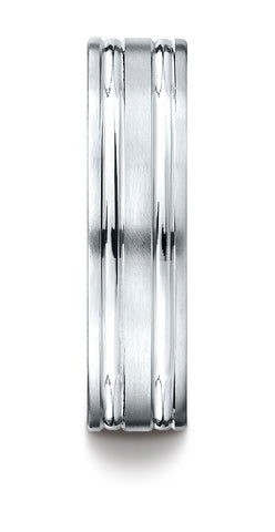 Benchmark-Palladium-6mm-Comfort-Fit-Satin-Finished-with-Parallel-Grooves-Carved-Design-Band--Size-4.5--CF66423PD04.5