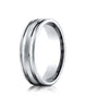 Benchmark-Palladium-6mm-Comfort-Fit-Satin-Finished-w/-Parallel-Grooves-Carved-Design-Wedding-Band--Sz-4--CF66423PD04