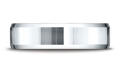 Benchmark-14K-White-Gold-6mm-Comfort-Fit-High-Polished-Carved-Design-Wedding-Band-Ring--Size-4.25--CF6642614KW04.25
