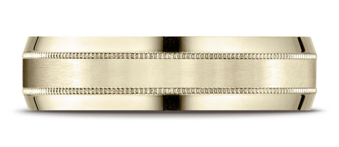 Benchmark-14K-Yellow-Gold-6mm-Comfort-Fit-Satin-Finished-with-Milgrain-Carved-Design-Wedding-Band--Sz-4.25--CF6643814KY04.25