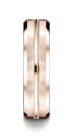 Benchmark-14K-Rose-Gold-6mm-Comfort-Fit-Satin-Finished-with-High-Polished-Cut-Carved-Design-Band-Sz-4.5--CF6643914KR04.5